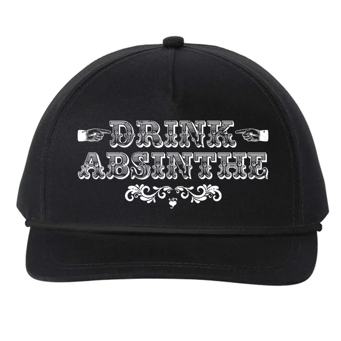 Vintage Drink Absinthe Snapback Five-Panel Rope Hat