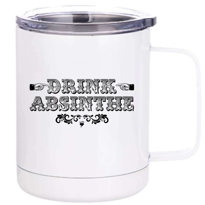 Vintage Drink Absinthe Front & Back 12oz Stainless Steel Tumbler Cup