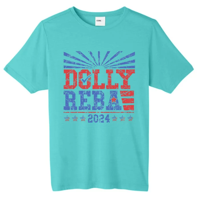 Vintage Dolly And Reba 2024 Make America Fancy Again ChromaSoft Performance T-Shirt