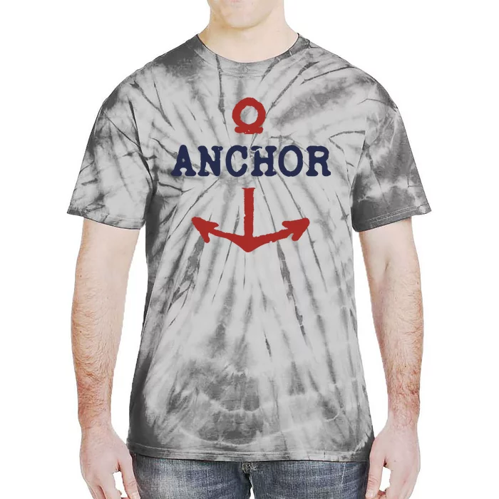 Vintage Distressed Anchor Tie-Dye T-Shirt