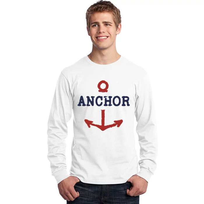 Vintage Distressed Anchor Long Sleeve Shirt