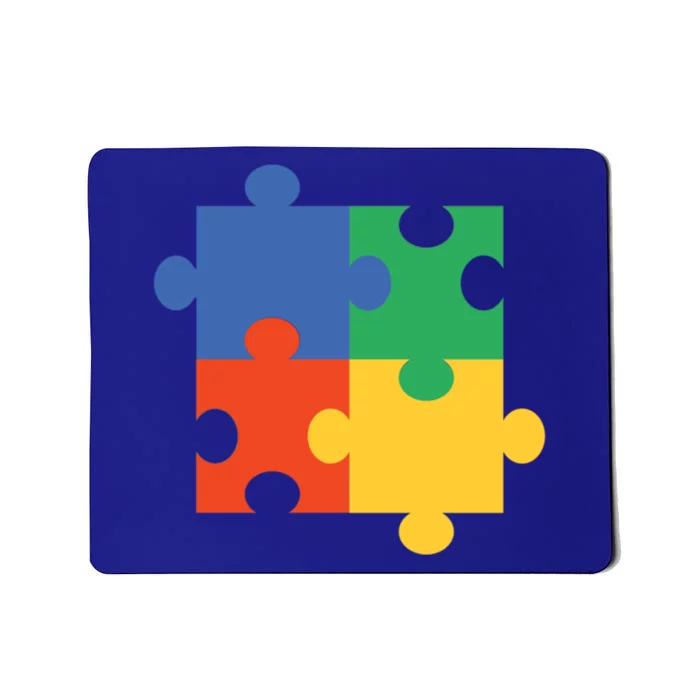 Valentines Day Autism Awareness Missing Puzzle Piece Cool Gift Mousepad