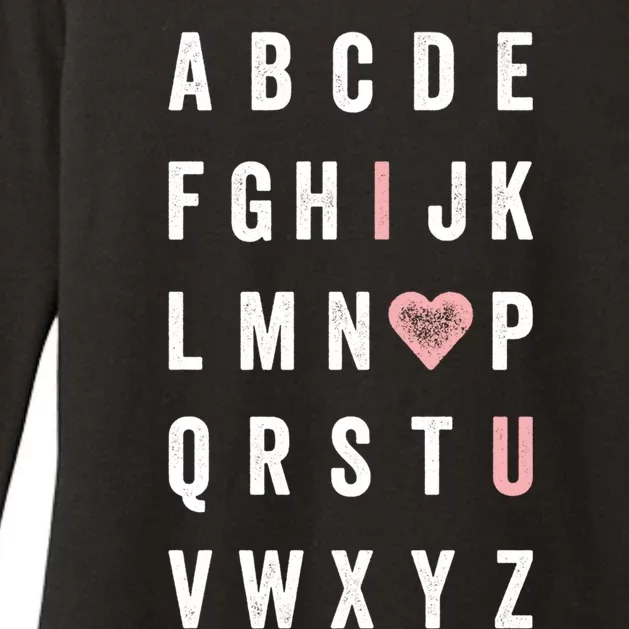 ValentineS Day Abc I Love You With Heart Teacher Gift Womens CVC Long Sleeve Shirt