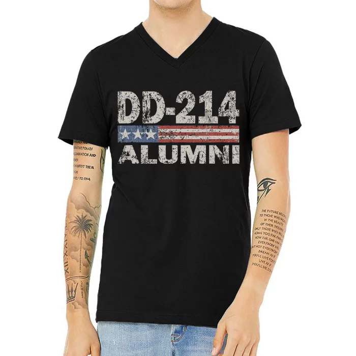 Vintage Dd214 Alumni V-Neck T-Shirt