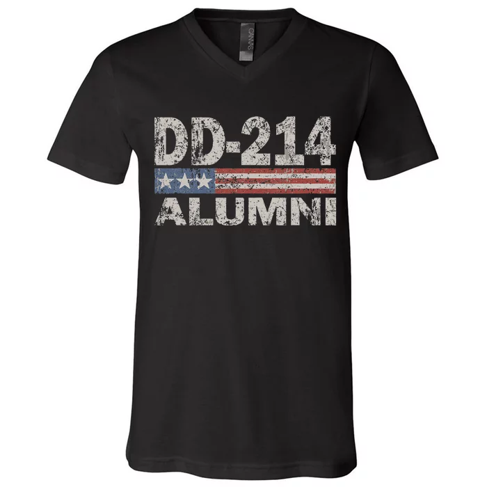 Vintage Dd214 Alumni V-Neck T-Shirt