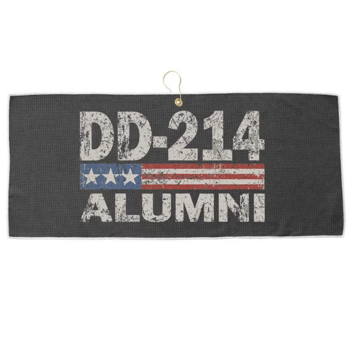 Vintage Dd214 Alumni Large Microfiber Waffle Golf Towel