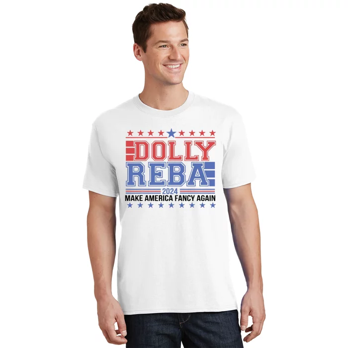 Vintage Dolly And Reba 2024 Make America Fancy Again T-Shirt