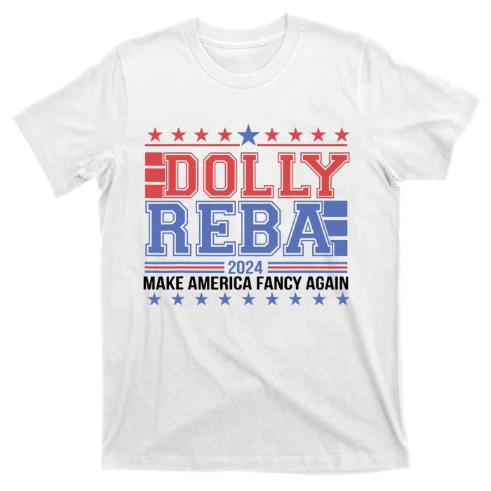 Vintage Dolly And Reba 2024 Make America Fancy Again T-Shirt