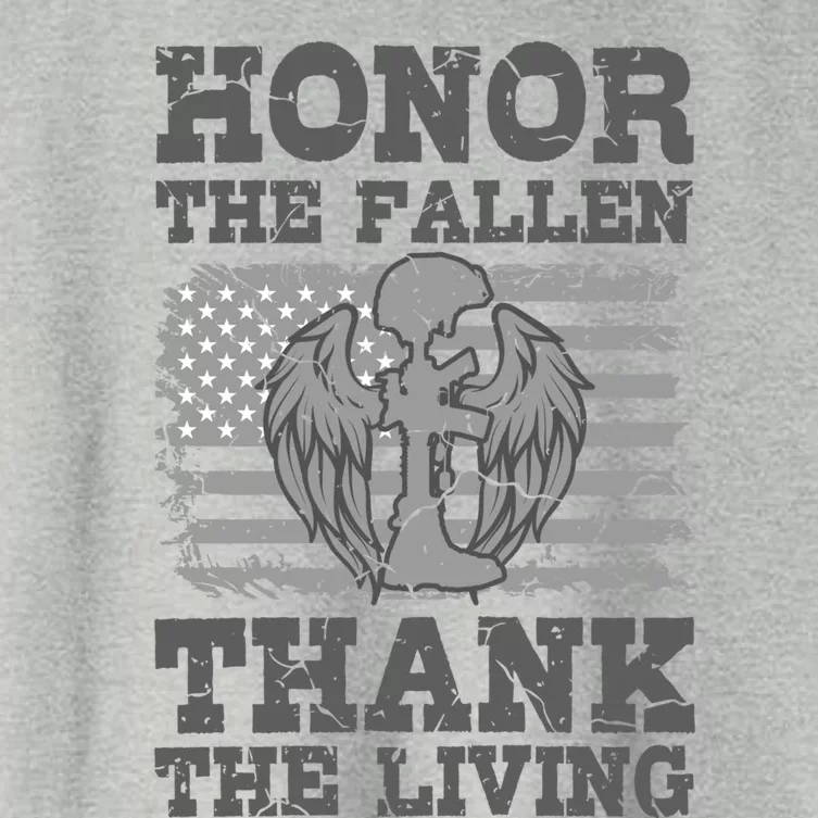 Veterans Day American Military Honor The Fallen Us Soldier Cool Gift Women's Crop Top Tee