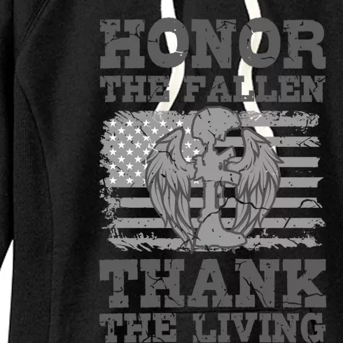 Veterans Day American Military Honor The Fallen Us Soldier Funny Gift Women's Fleece Hoodie