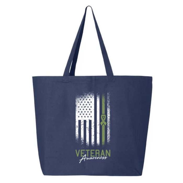 Veterans Day Awareness American Flag Military Army Soldier Gift 25L Jumbo Tote