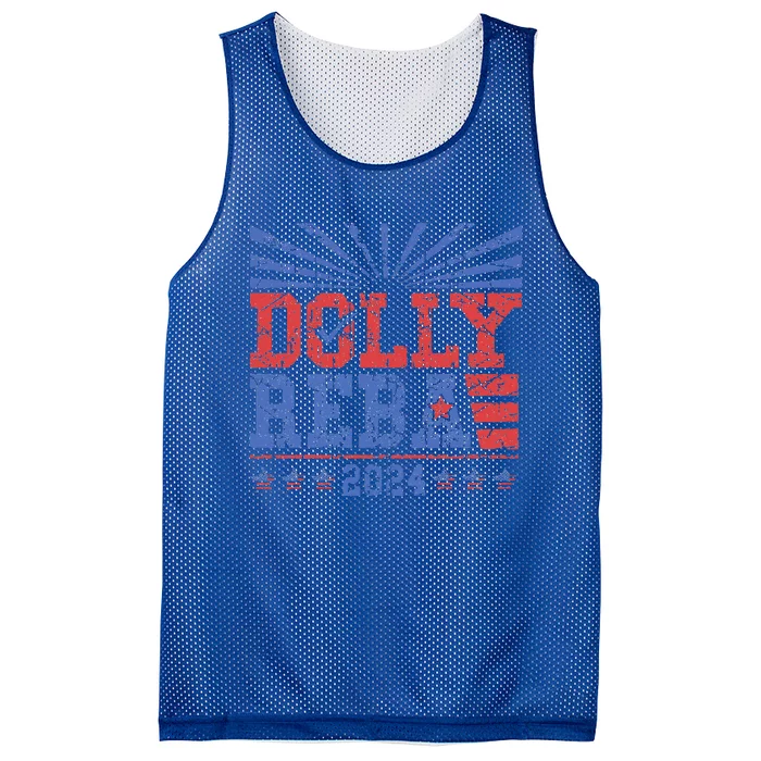 Vintage Dolly And Reba 2024 Make America Fancy Again Mesh Reversible Basketball Jersey Tank