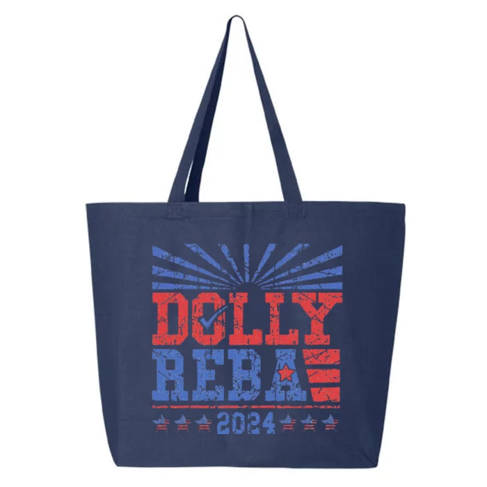 Vintage Dolly And Reba 2024 Make America Fancy Again 25L Jumbo Tote