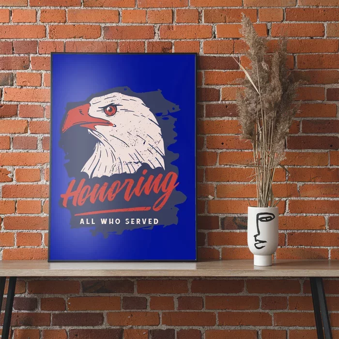 Veterans Day America Military Eagle Honor Soldier Gift Poster