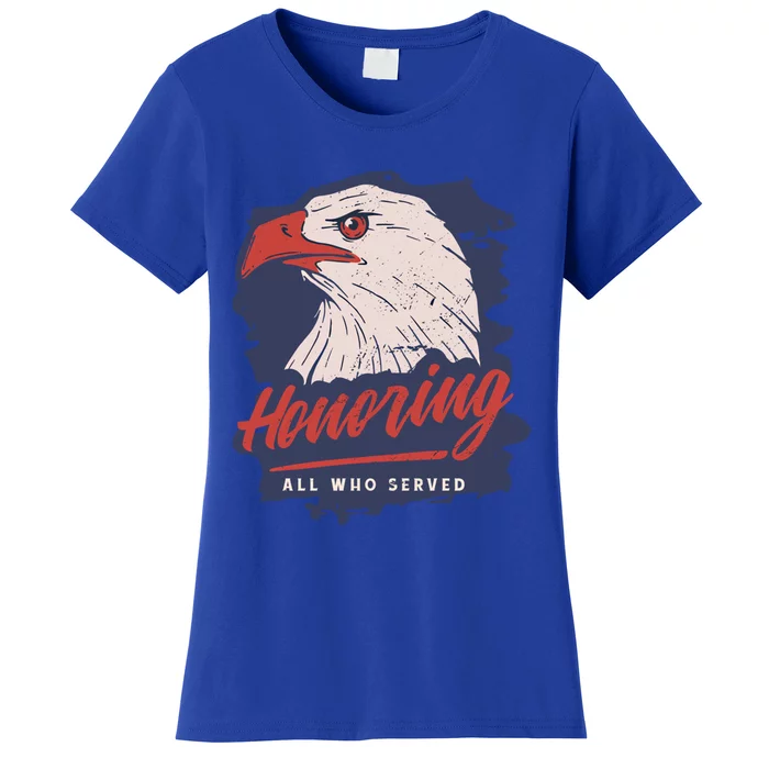 Veterans Day America Military Eagle Honor Soldier Gift Women's T-Shirt