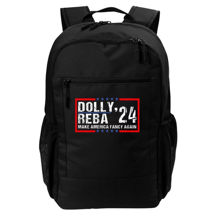 Vintage Dolly And Reba 2024 Make America Fancy Again Daily Commute Backpack