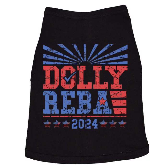 Vintage Dolly And Reba 2024 Make America Fancy Again Doggie Tank