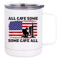 Veterans Day All Gave Some Some Gave All Memorial Day 12 oz Stainless Steel Tumbler Cup