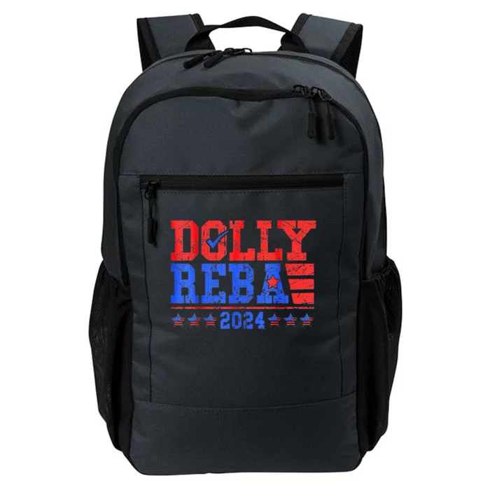 Vintage Dolly And Reba 2024 Make America Fancy Again Daily Commute Backpack