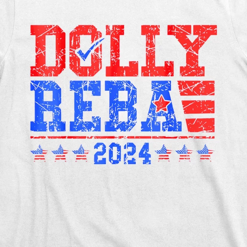 Vintage Dolly And Reba 2024 Make America Fancy Again T-Shirt