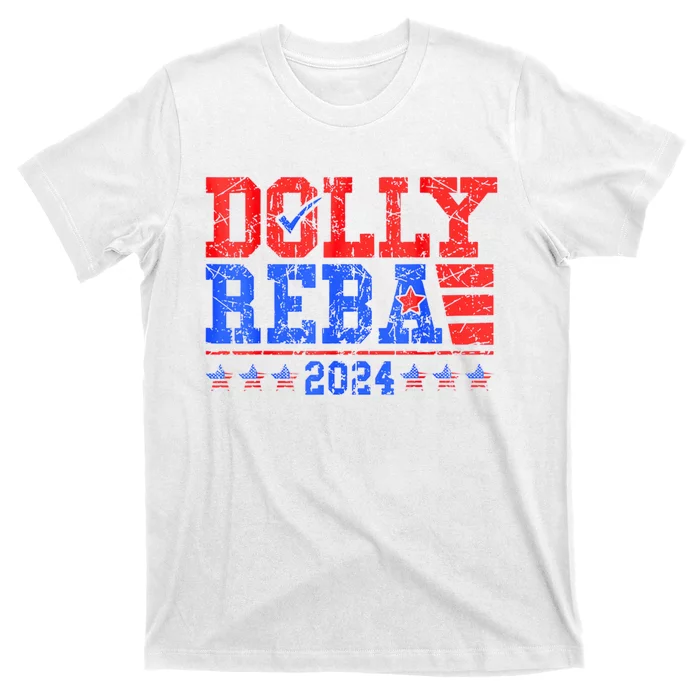 Vintage Dolly And Reba 2024 Make America Fancy Again T-Shirt