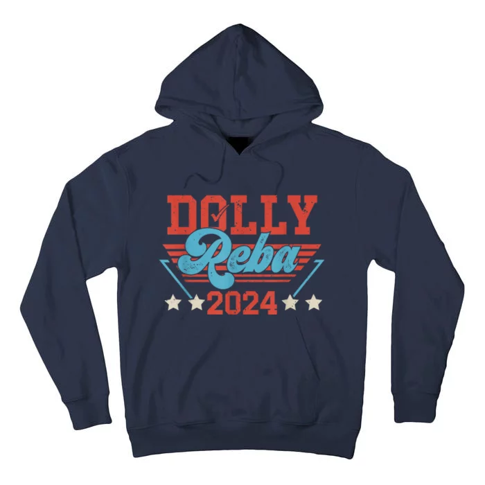 Vintage Dolly And Reba 2024 Make America Fancy Again Tall Hoodie