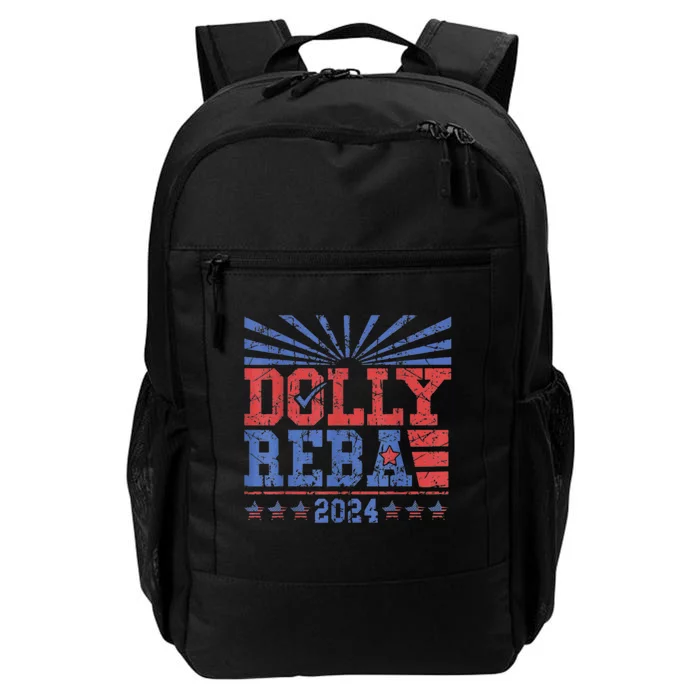 Vintage Dolly And Reba 2024 Make America Fancy Again Daily Commute Backpack