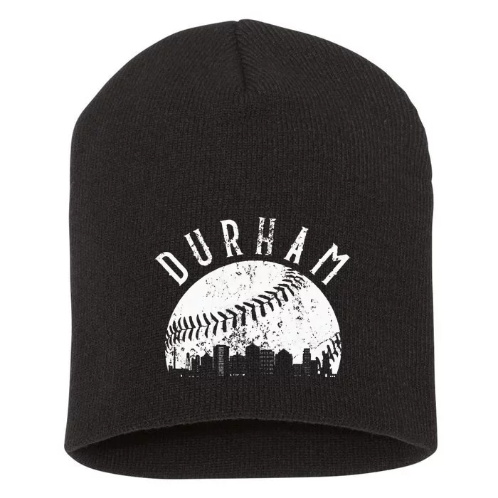 Vintage Durham Baseball Skyline Apparel Short Acrylic Beanie