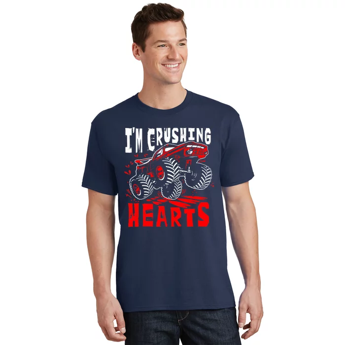 Valentines Day Big Truck Off Road Racing T-Shirt