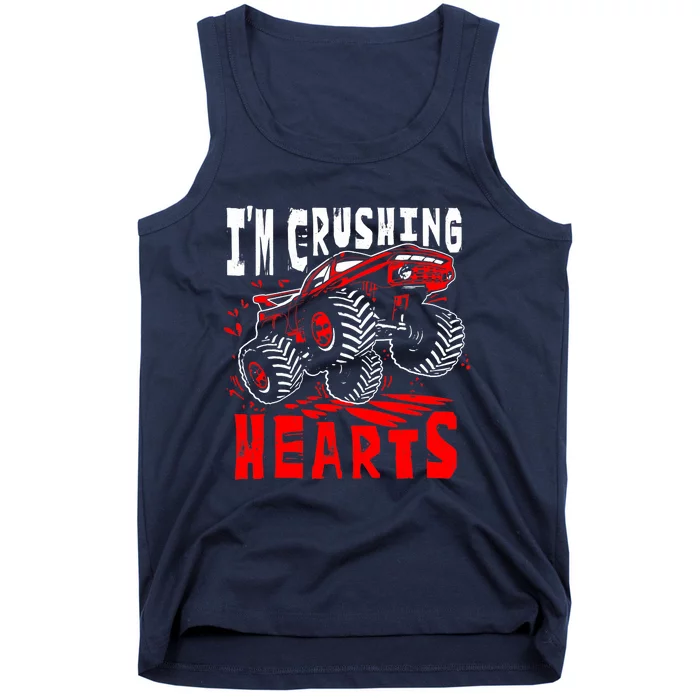 Valentines Day Big Truck Off Road Racing Tank Top