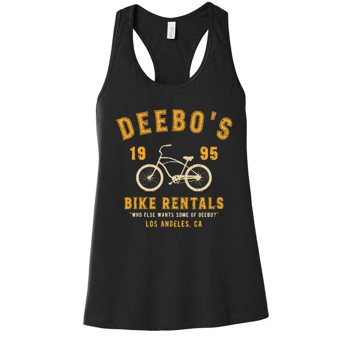 Vintage DeeboS Bike Rentals Women's Racerback Tank