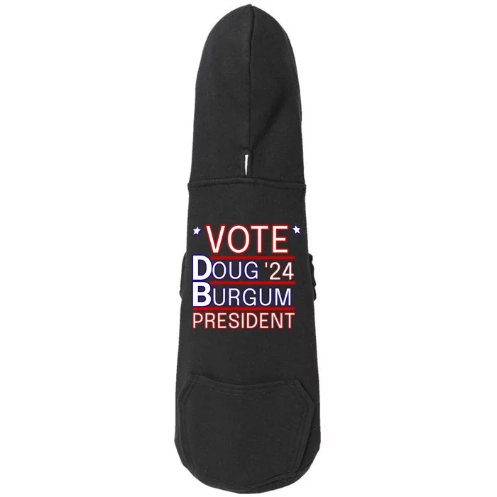 Vote Doug Burgum 2024 Doug Burgum For Presidential Election Doggie 3-End Fleece Hoodie