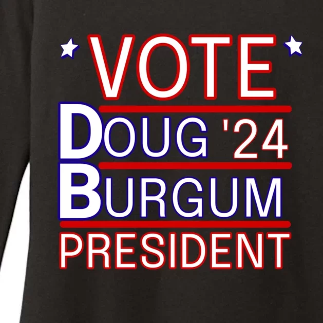 Vote Doug Burgum 2024 Doug Burgum For Presidential Election Womens CVC Long Sleeve Shirt