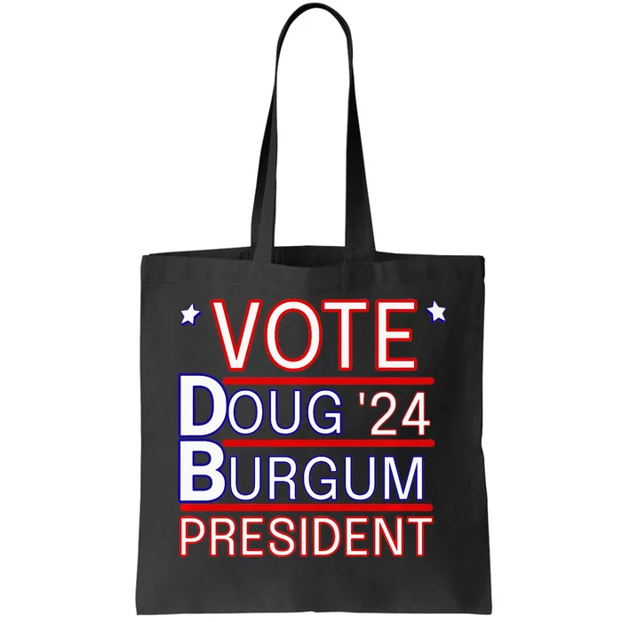 Vote Doug Burgum President 2024 Political Gift Rally Wear Tote Bag