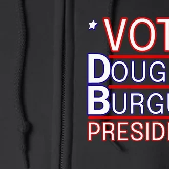 Vote Doug Burgum President 2024 Political Gift Rally Wear Full Zip Hoodie