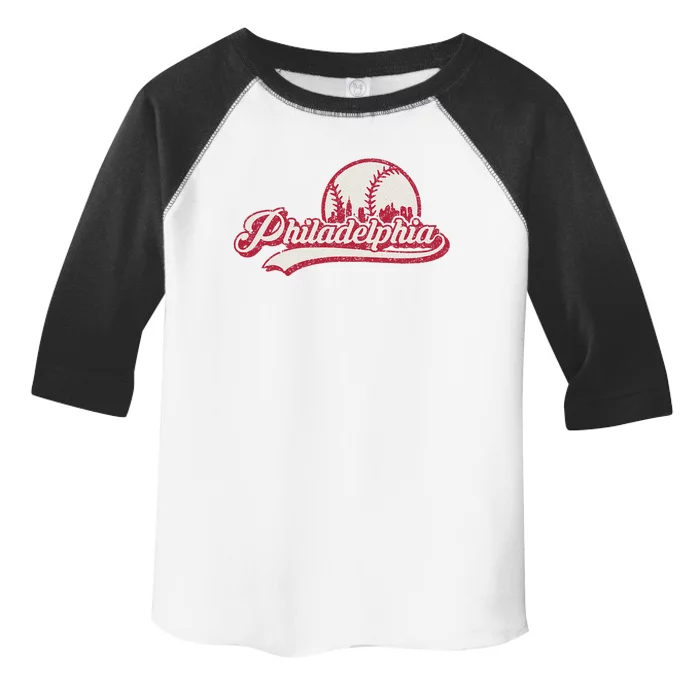 Vintage Distressed Baseball Lovers Toddler Fine Jersey T-Shirt