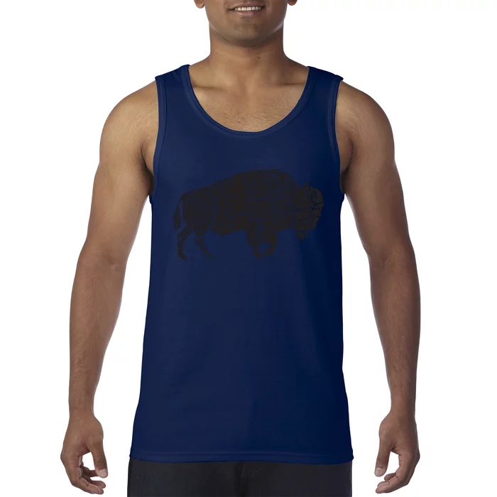 Vintage Distressed Bison Tank Top