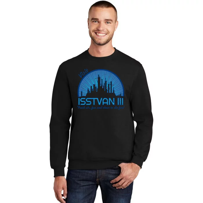 Visit (Dark Blue) Tall Sweatshirt