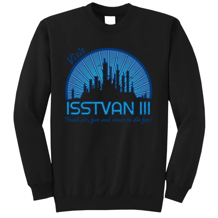 Visit (Dark Blue) Tall Sweatshirt