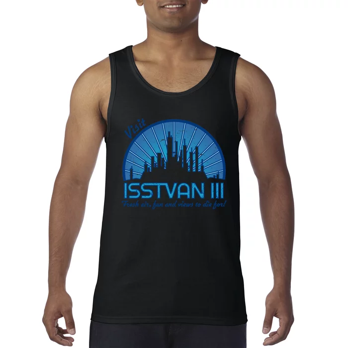 Visit (Dark Blue) Tank Top