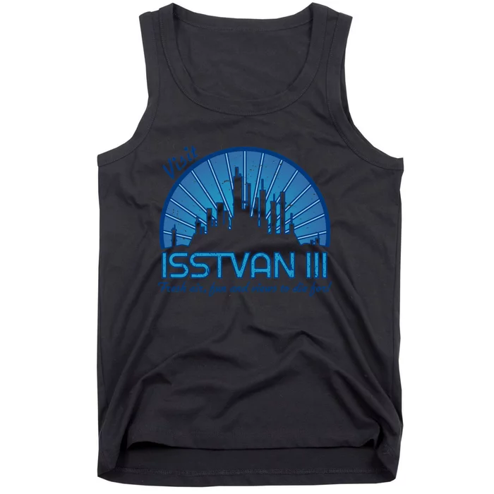 Visit (Dark Blue) Tank Top