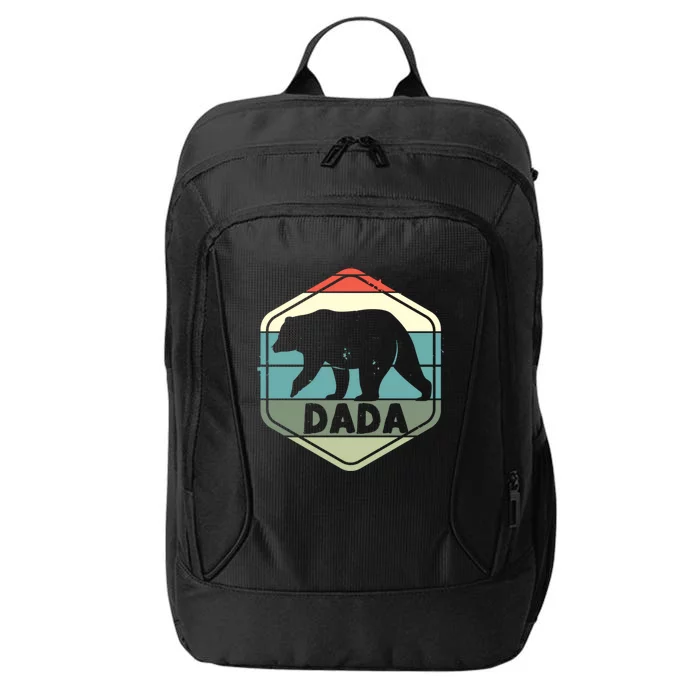 Vintage Dada Bear Animal Design Best Dad Ever Family Father Cute Gift City Backpack