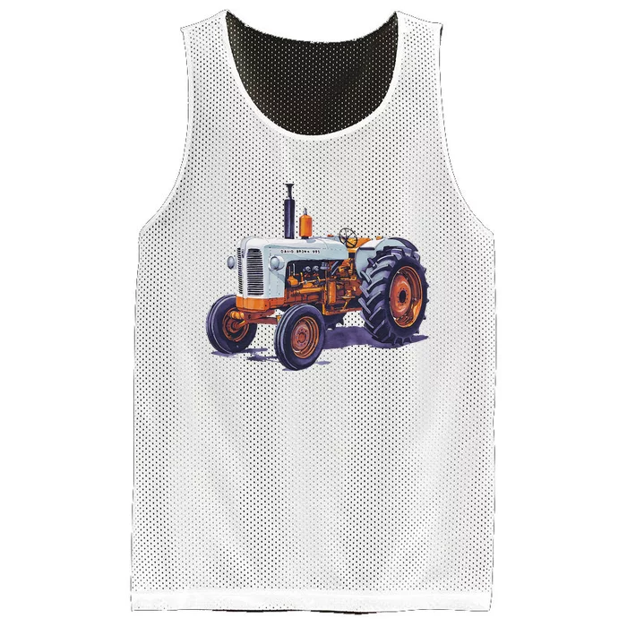 Vintage David Brown Utility Tractor 995 Farming Mesh Reversible Basketball Jersey Tank