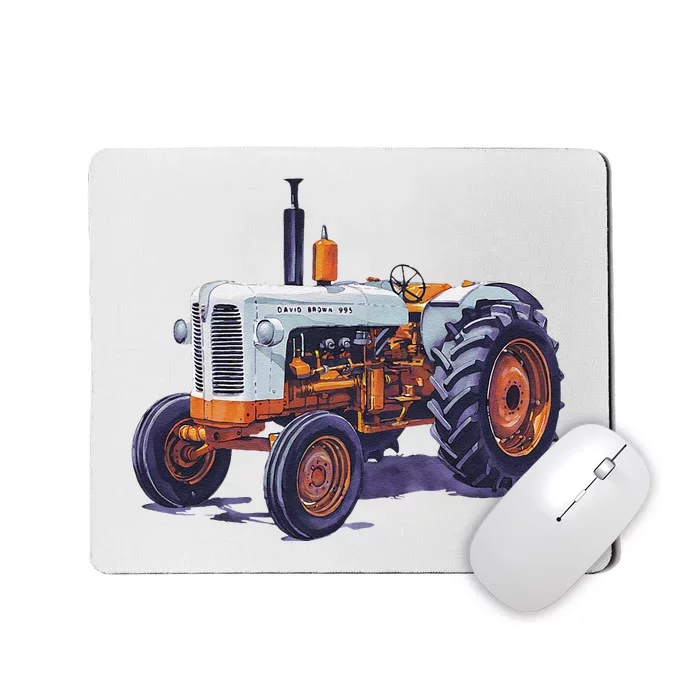 Vintage David Brown Utility Tractor 995 Farming Mousepad