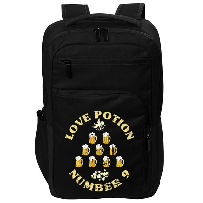 Valentines Day Beer Potions For Love Cupid Valentine's Humor Gift Impact Tech Backpack