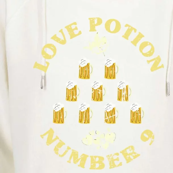 Valentines Day Beer Potions For Love Cupid Valentine's Humor Gift Womens Funnel Neck Pullover Hood