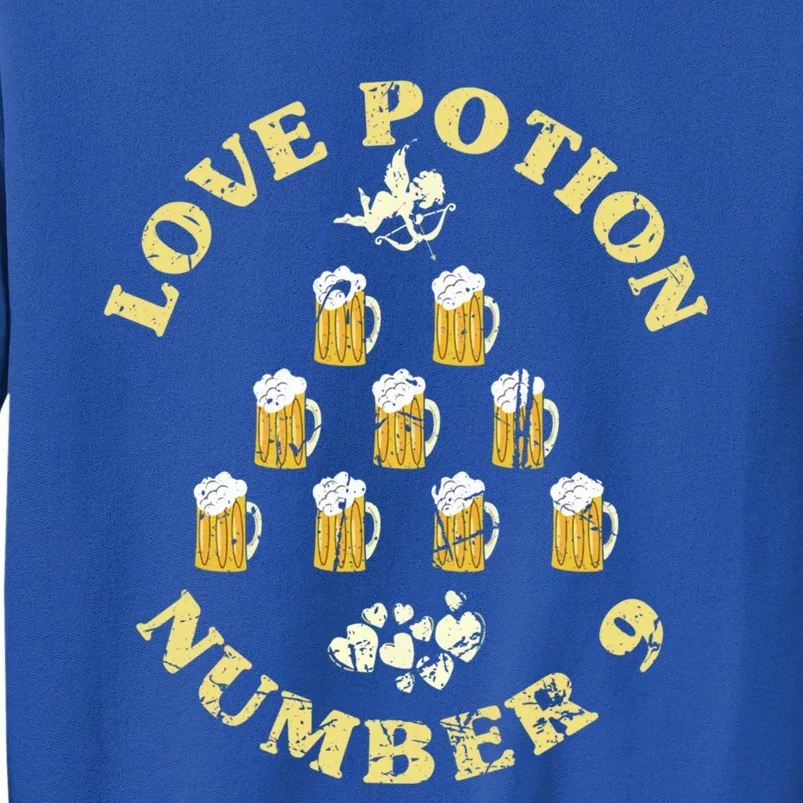 Valentines Day Beer Potions For Love Cupid Valentine's Humor Gift Tall Sweatshirt