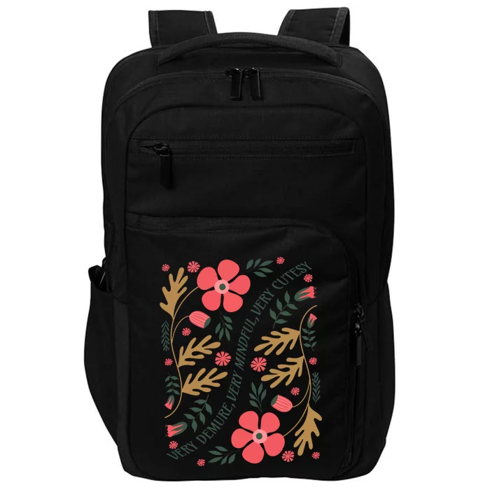 Very Demure Boho Flowers Impact Tech Backpack