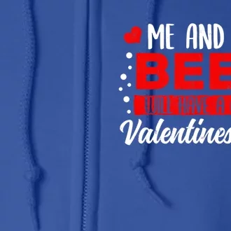 Valentines Day Beer Lover Er Brewer Alcohol Funny Gift Full Zip Hoodie