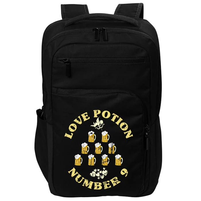 Valentines Day Beer Potions For Love Cupid Valentine's Humor Funny Gift Impact Tech Backpack